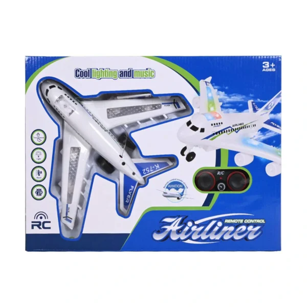 Avion télécommandé Airliner avec effets lumineux et sonores
