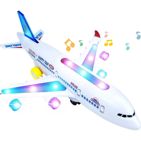 Avion télécommandé Airliner avec effets lumineux et sonores – Image 2
