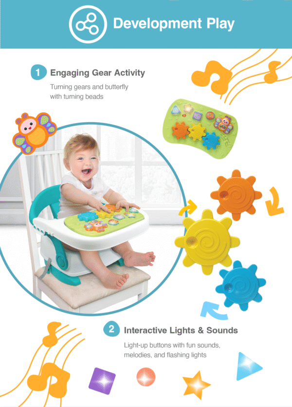Winfun – Siège musical évolutif 3-en-1 avec tablette d’activités détachable – Image 3