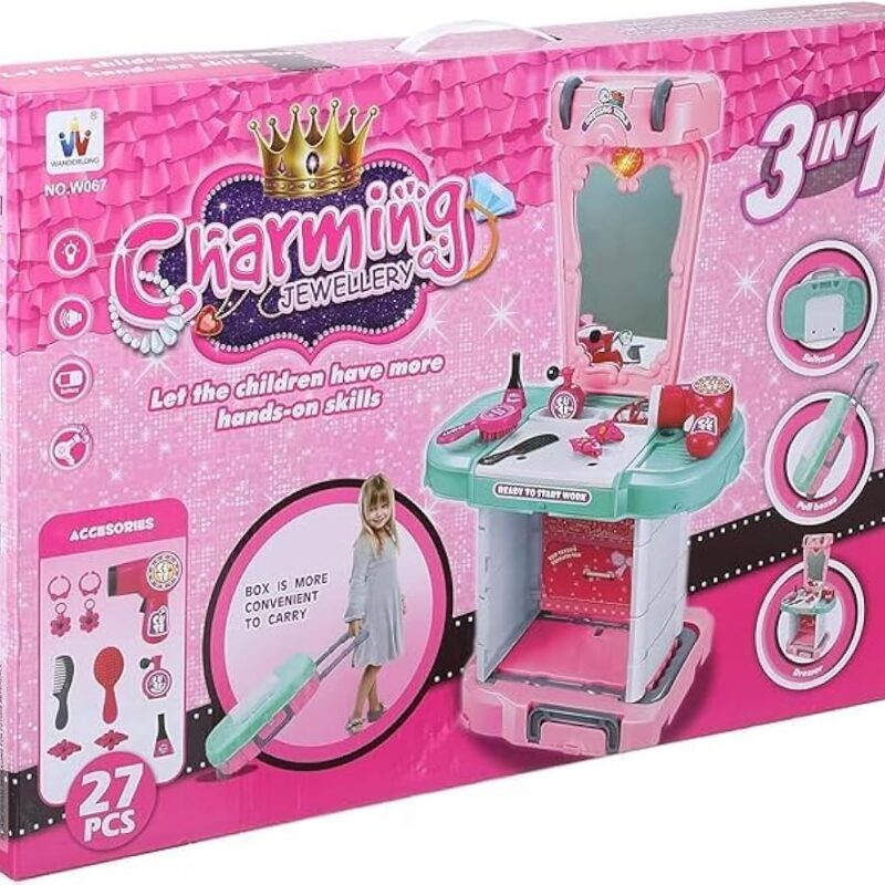 Coiffeuse Valise 3 en 1 – Charming Jewellery