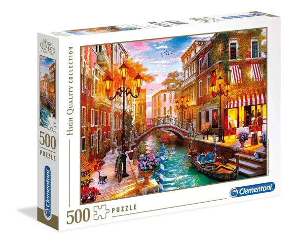 Puzzle 500 pièces – Venise au coucher du soleil (Clementoni High Quality Collection)