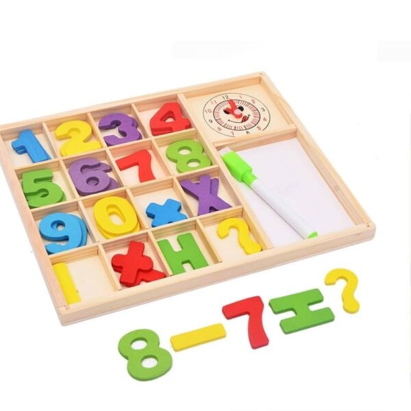 Boîte éducative de calcul – Lettres, chiffres et tableau magnétique – Image 2
