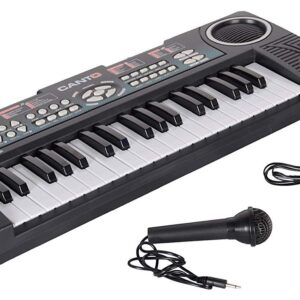Piano Électronique 44 Touches avec Microphone – Music Workstation