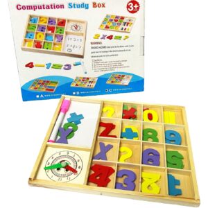 Boîte éducative de calcul – Lettres, chiffres et tableau magnétique