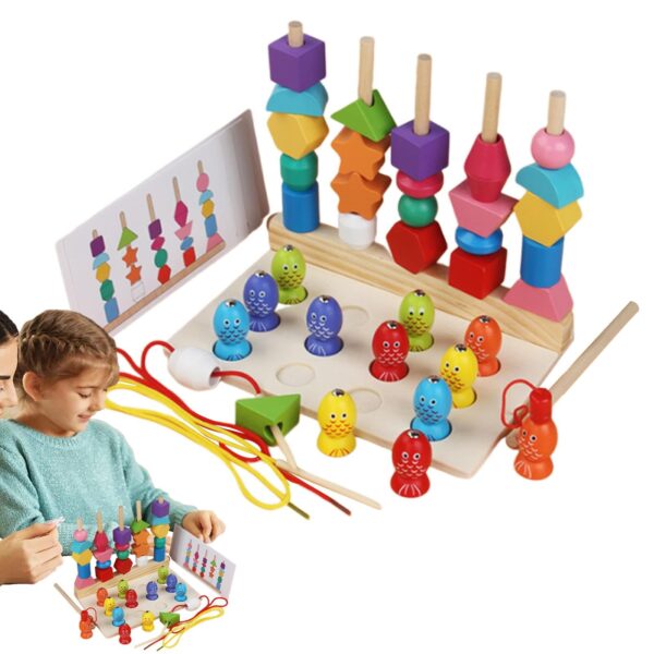Jeu de pêche magnétique et d’empilage de formes – Image 2