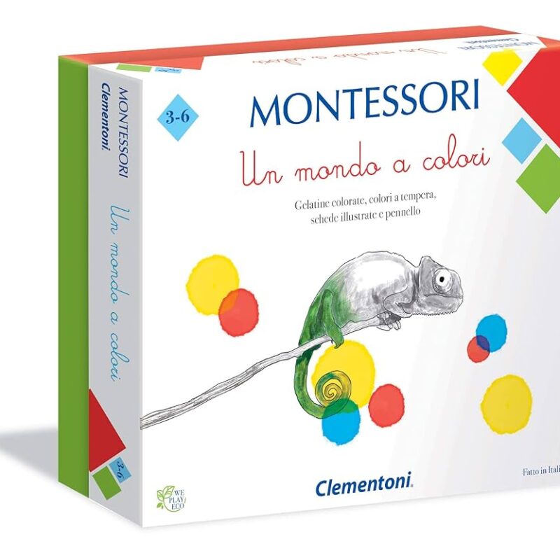 Jeu éducatif Montessori – Découverte des couleurs (Clementoni, Un monde tout en couleurs)
