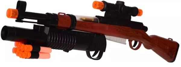 Pistolet Fusil Sniper Jouet KAR 98 – Multi-Function avec Accessoires – Image 3