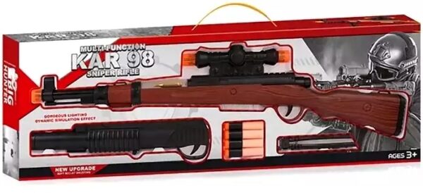 Pistolet Fusil Sniper Jouet KAR 98 – Multi-Function avec Accessoires – Image 4