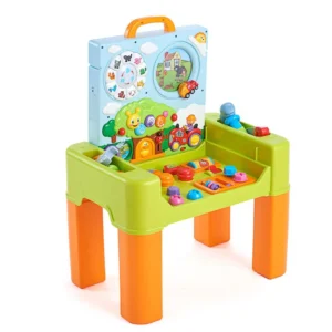 Hola – Table d’activités interactive 6-en-1 avec 105 jeux et quiz éducatifs