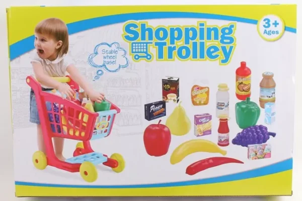 Chariot de Courses Enfant avec Accessoires – Shopping Trolley – Image 2
