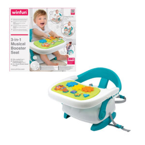 Winfun – Siège musical évolutif 3-en-1 avec tablette d’activités détachable