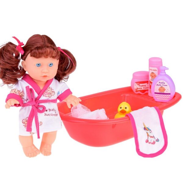 Coffret Poupée avec Baignoire et Accessoires – Bathub Doll Playset – Image 3