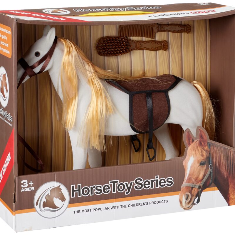 Cheval Jouet avec Brosse et Selle – Horse Toy Series