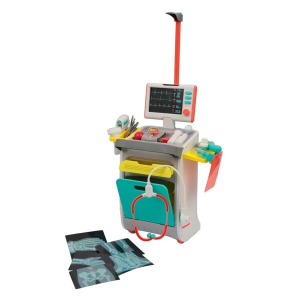 Set de Jeu Docteur avec Chariot Médical et Accessoires – Image 3