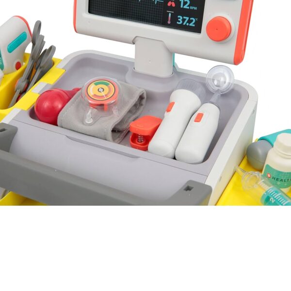Set de Jeu Docteur avec Chariot Médical et Accessoires – Image 2