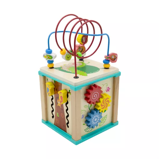 Cube d’Activités en Bois – Winding Bead Toy Series – Image 2