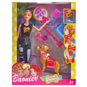 Poupée Baonier avec son chien – Coffret My Pet