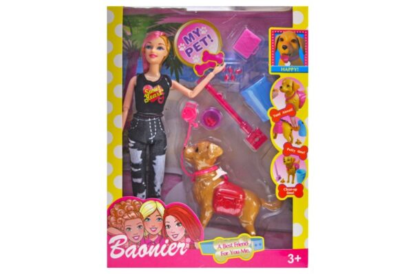 Poupée Baonier avec son chien – Coffret My Pet