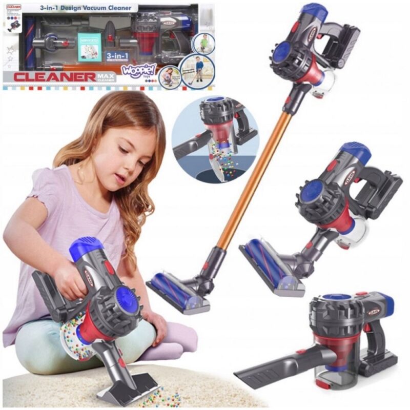 Aspirateur Jouet 3-en-1 – Design Réaliste