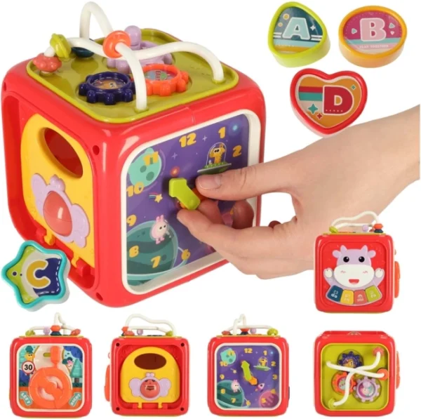 Cube d’Activités Éducatif 6 en 1 – Activity Cube Box – Image 4