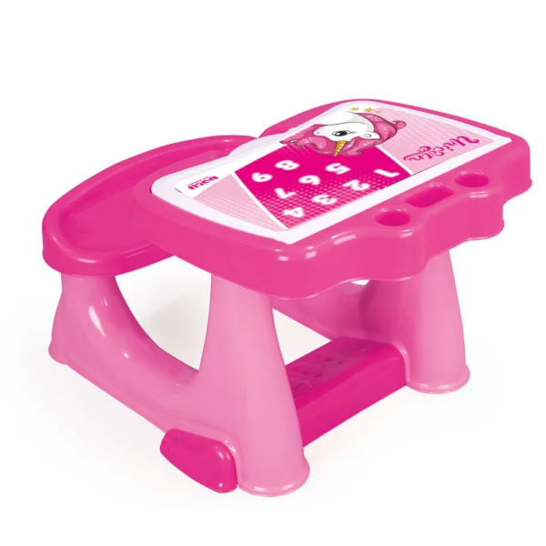 Bureau Enfant avec Tableau – Thème Licorne (Rose) – Image 2