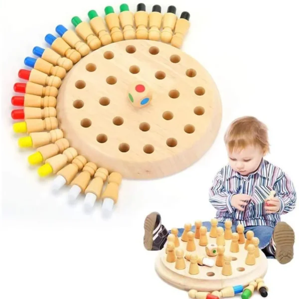 Jeu de pêche magnétique 3 en 1 en bois éducatif – Image 3