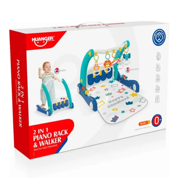 Trotteur 2 en 1 Huanger avec Tapis d'Eveil Musical – Image 4