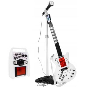 Kit Guitare Électrique Jouet – Guitar Star avec Micro et Haut-parleur