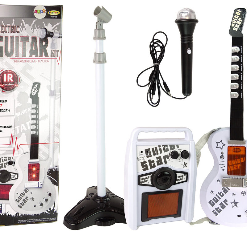 Kit Guitare Électrique Jouet – Guitar Star avec Micro et Haut-parleur