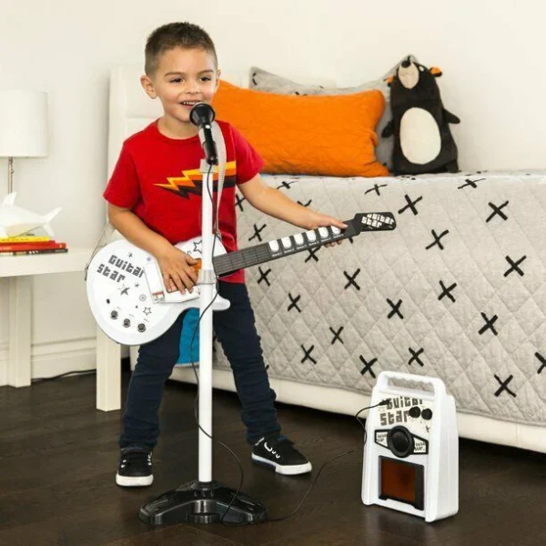 Kit Guitare Électrique Jouet – Guitar Star avec Micro et Haut-parleur – Image 3