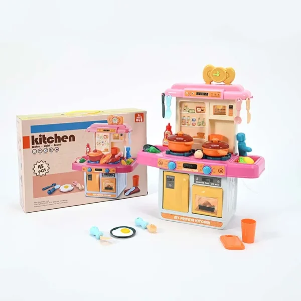 Cuisine Enfant Interactive avec 45 Accessoires – Lumière, Son & Eau – Image 2