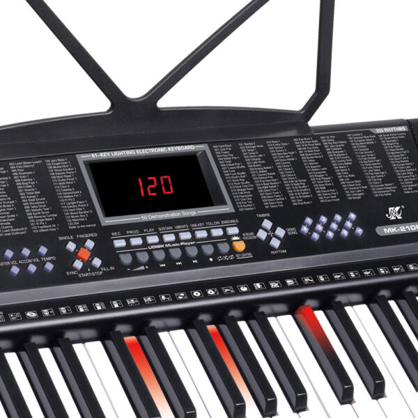 Piano électronique MK-2108 à 61 touches avec éclairage – Image 2