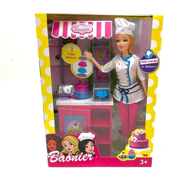 Poupée Baonier Boulangerie – Set Pâtissière