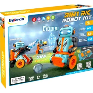 Robot Télécommandé 3-en-1 Byjarda – Kit de Construction 220 Pièces