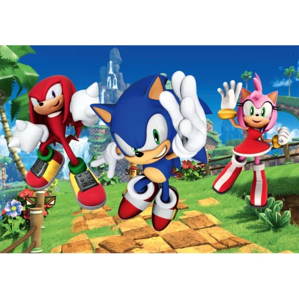 Puzzle Maxi 104 pièces – Sonic the Hedgehog (Clementoni) – Image 3