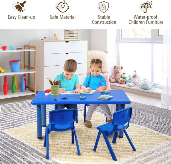 Ensemble ludique de tables et chaises pour enfants-confort, sécurité et couleurs vives – Image 5