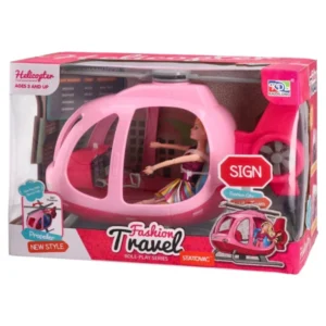 Hélicoptère Fashion Travel avec Poupée