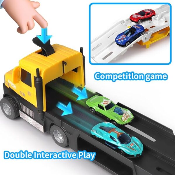 Camion Transporteur 2 en 1 avec 8 Voitures – Six-Six-Zero – Image 4