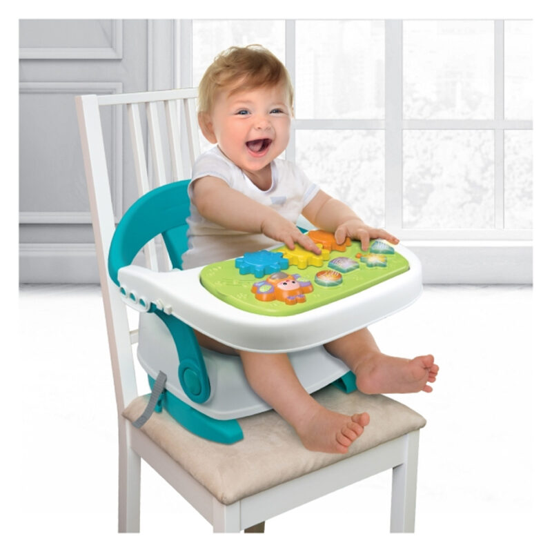 Winfun – Siège musical évolutif 3-en-1 avec tablette d’activités détachable