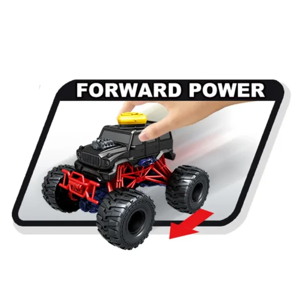 Set de 2 Voitures Monster Truck Wild King avec Lumières et Sons – Échelle 1:16 – Image 3