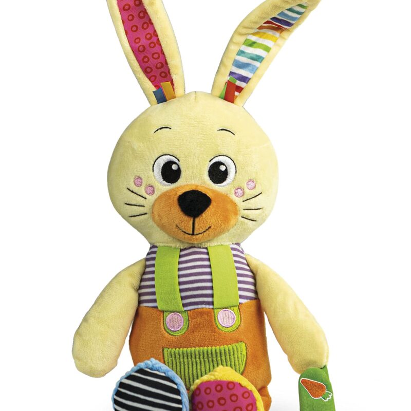 Benny le Lapin – Peluche Douce Éveil Bébé 0+ Mois