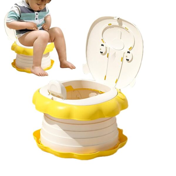 Pot pliable pour bébé en forme d’animal – Pot d’apprentissage portable – Image 3