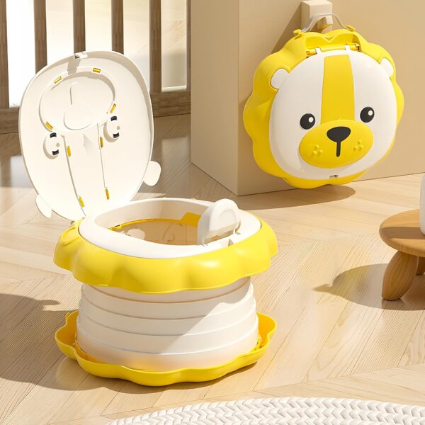 Pot pliable pour bébé en forme d’animal – Pot d’apprentissage portable – Image 4
