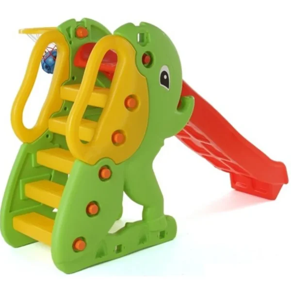 Toboggan Éléphant avec panier de basketball – Dolu Elephant Slide – Image 5