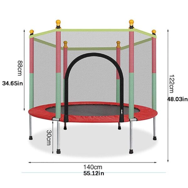 Trampoline Enfant avec Filet de Sécurité – FunJump 140 – Image 3