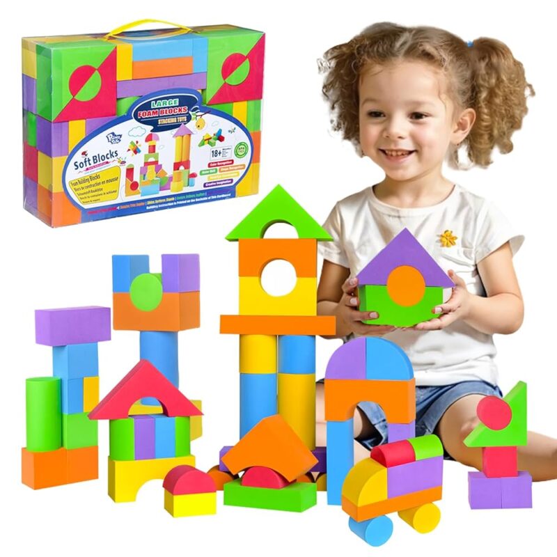 Blocs de construction en mousse souple – Jeu éducatif et créatif pour enfants