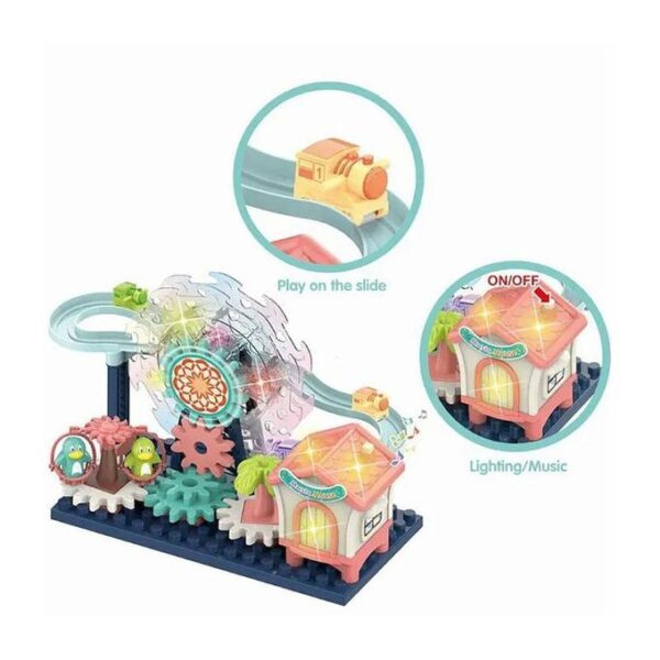 Circuit de train lumineux et musical – Jeu de construction interactif pour enfants – Image 3