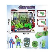 Set de jeu Super Héros Hulk – Masque, gants et figurines avec accessoires