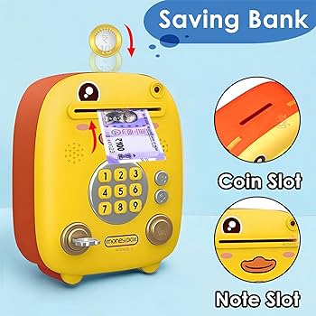 Coffre-fort électronique pour enfants – Tirelire canard avec code secret – Image 2