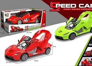 Voiture de sport miniature avec portes ouvrantes – Modèle de collection pour enfants